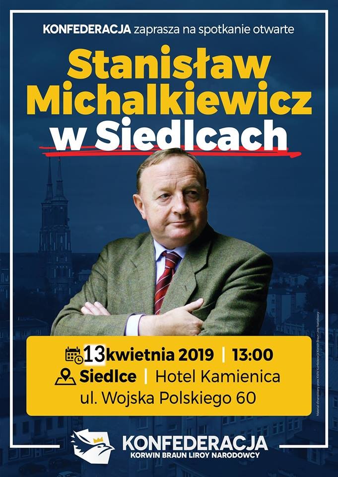 Spotkanie ze Stanisławem Michalkiewiczem plakat