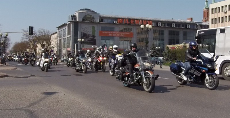 Parada motocykli ulicami Siedlec