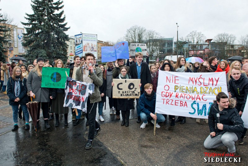 Strajk Klimatyczny w Siedlcach w ubiegłym roku fot. Aga Król
