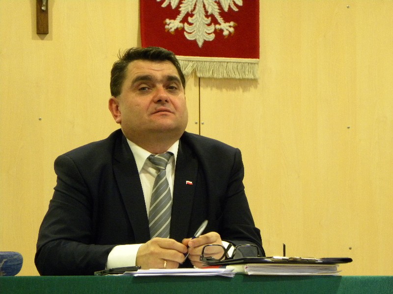 Burmistrz Łochowa Robert Gołaszewski.  fot. sej