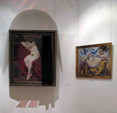 Akty, namalowane przez Małgorzatę Ładę-Maciągową, pierwszy od lewej... najnowszy nabytek Muzeum Regionalnego w Siedlcach, fot. Ana