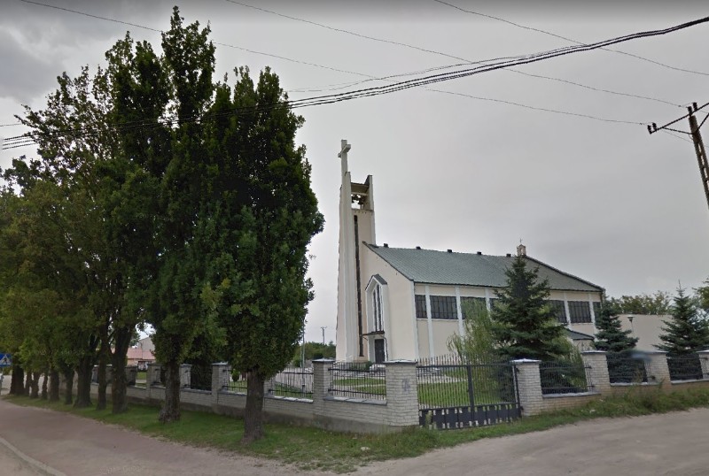 Kościół w Sobolewie źródło: Google Street View
