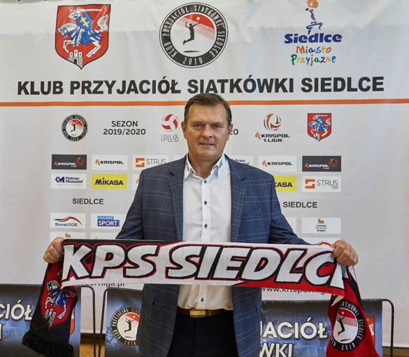 Maciej Nowak, trener  KPS Siedlce, zdjęcie KPS Siedlce