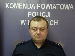 Piotr Wróbel dzielnicowy gminy Sarnaki