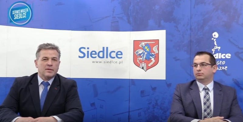 Prezydent Siedlec Andrzej Sitnik i prezes PEC Robert Grzywacz 
