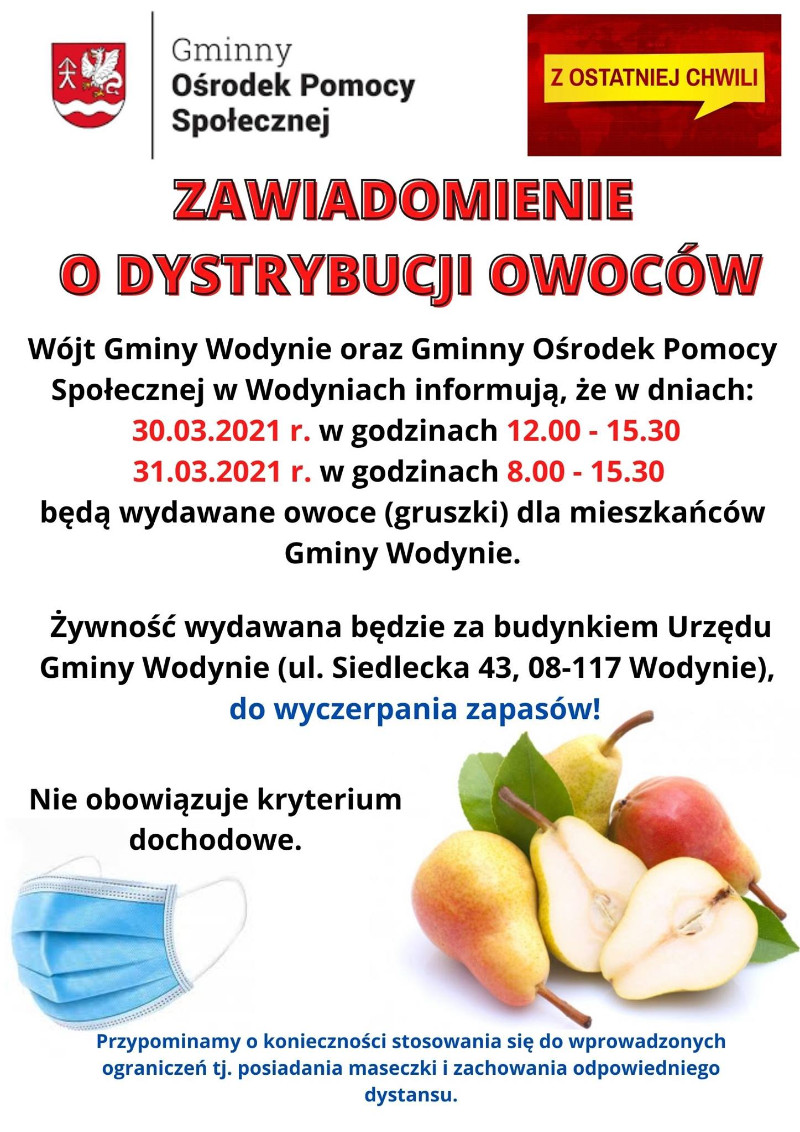 Plakat/Gmina Wodynie