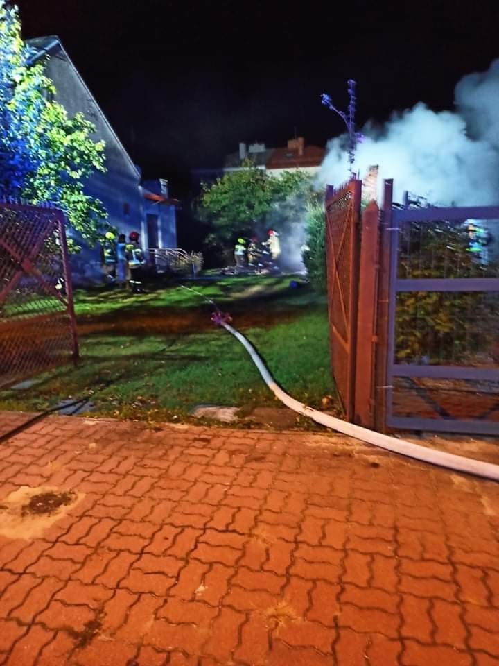 Pożar w Mińsku fot. OSP Stojadła