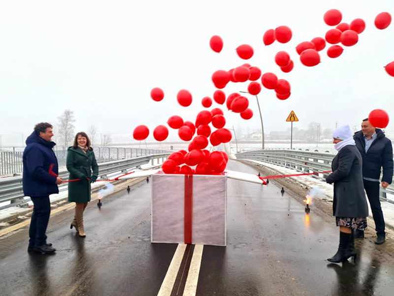 Otwarcie mostu w Łosicach