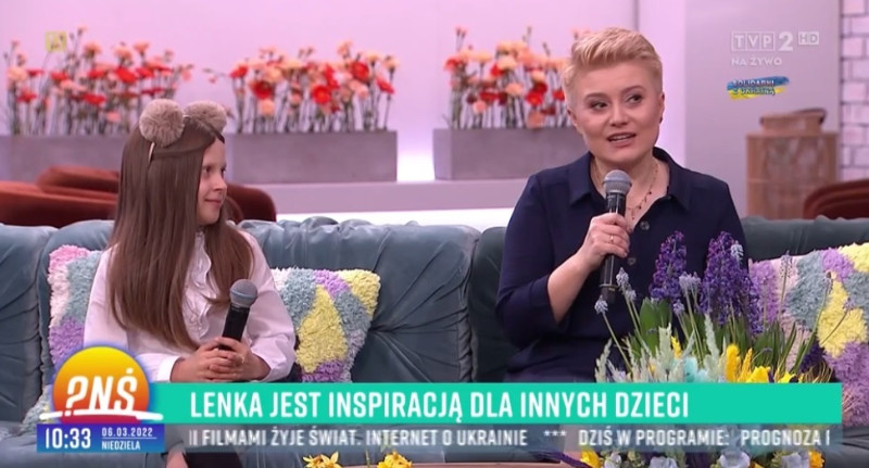 Lenka Ornowska ze swoją mamą w programie Pytanie na śniadanie zrzut ekranu