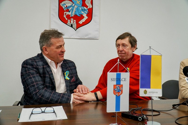 Prezydent Siedlec i radny z Berdyczowa (Ukraina)