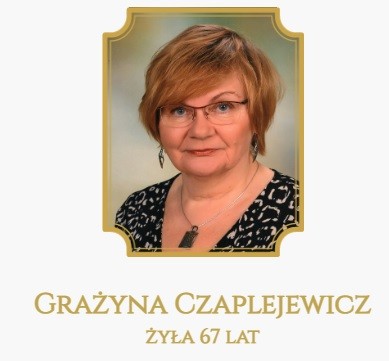 Zmarła Grażyna Czaplejewicz (fot. Dom Pogrzebowy Exitus - nekrolog)