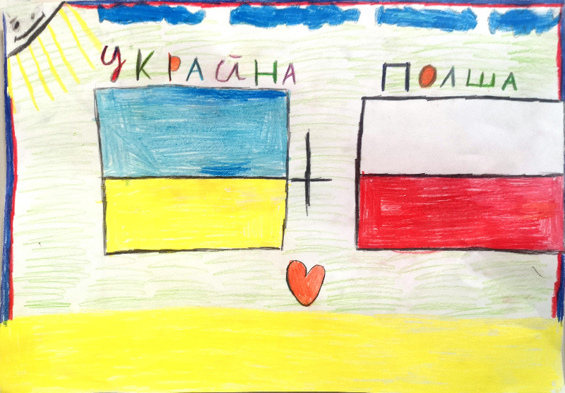 Wystawa rysunków dzieci i młodzieży z Ukrainy