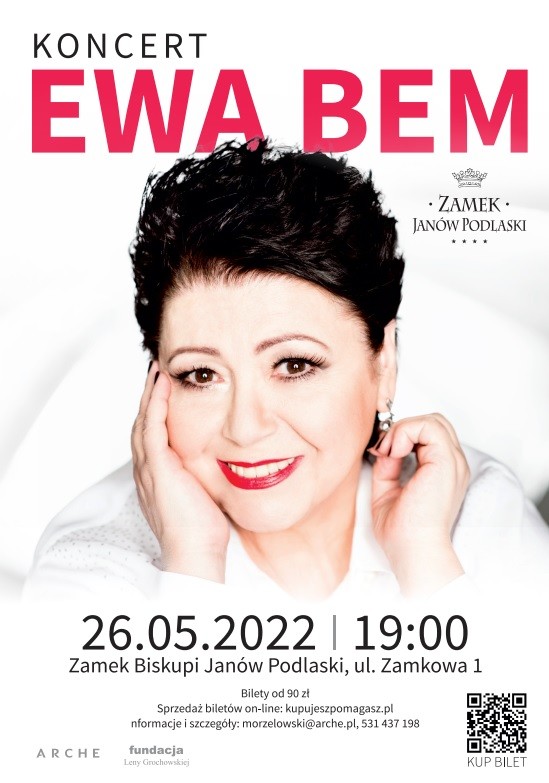 Koncert Ewy Bem na Zamku w Janowie Podlaskim już 26 maja!