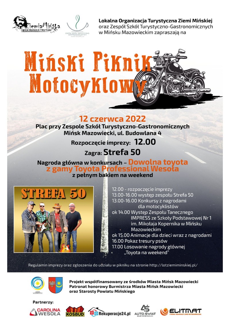 Wygraj toyotę na weekend z pełnym bakiem na Mińskim Pikniku Motocyklowym!