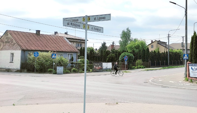 Skrzyżowanie ulic Kolejowej i Lipowej w Sokołowie Podlaskim fot. DK