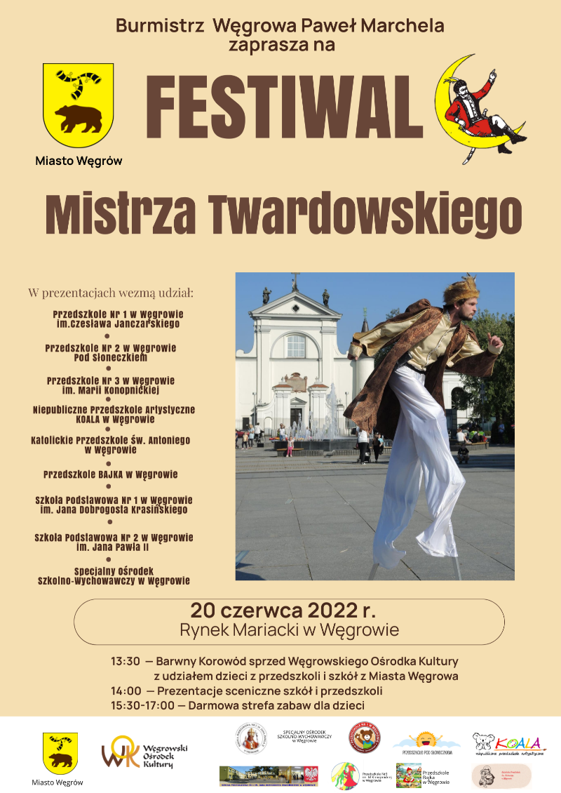 Węgrów zaprasza na Festiwal Mistrza Twardowskiego.