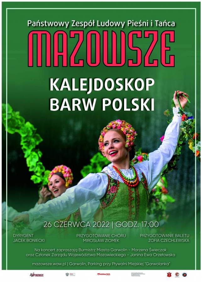 Zespół Pieśni i Tańca Mazowsze wystąpi 26 czerwca w Garwolinie