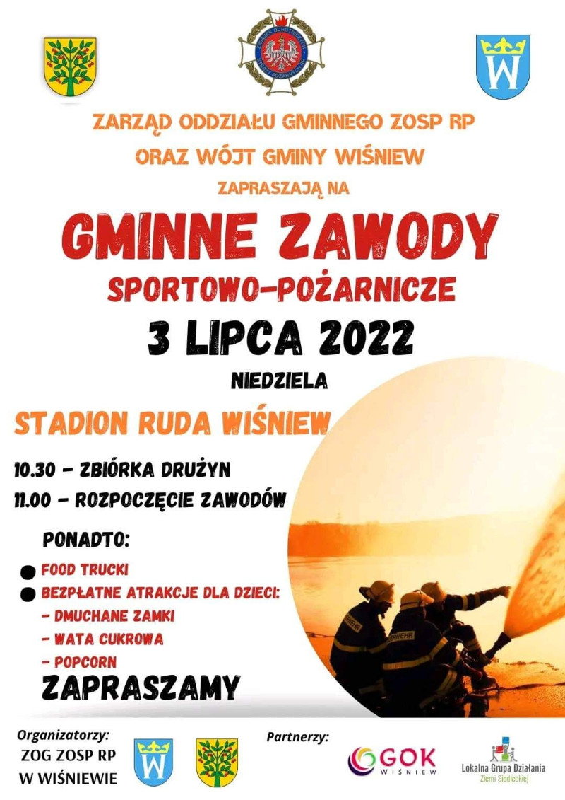 Gminne zawody sportowo-pożarnicze w Wiśniewie