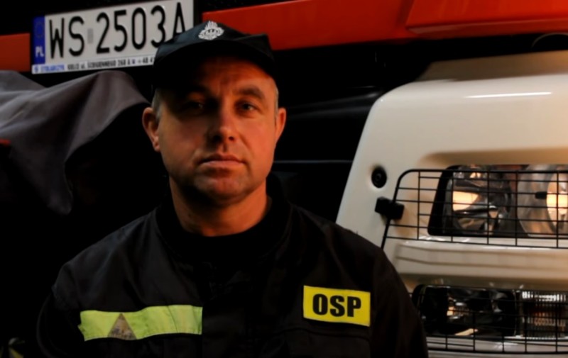 Jarosław Chromiński strażak OSP Pruszyn