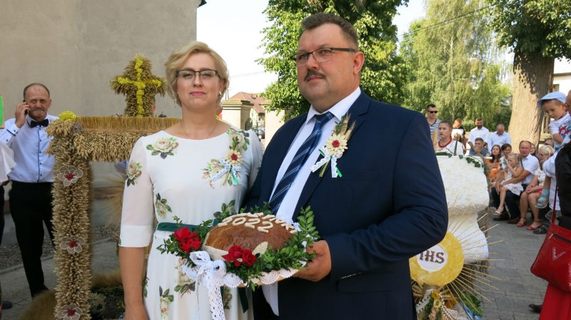 Starostowie Dożynek Justyna i Sławomir Wojtczuk