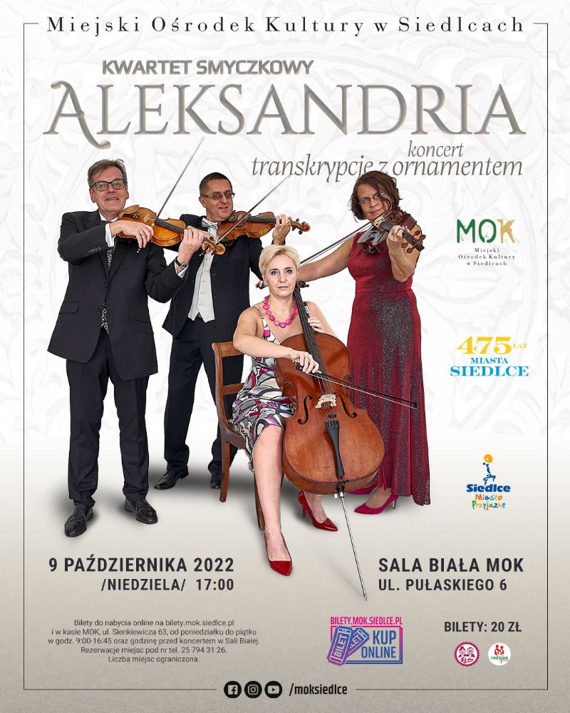 Koncert kwartetu smyczkowego „Aleksandria” 