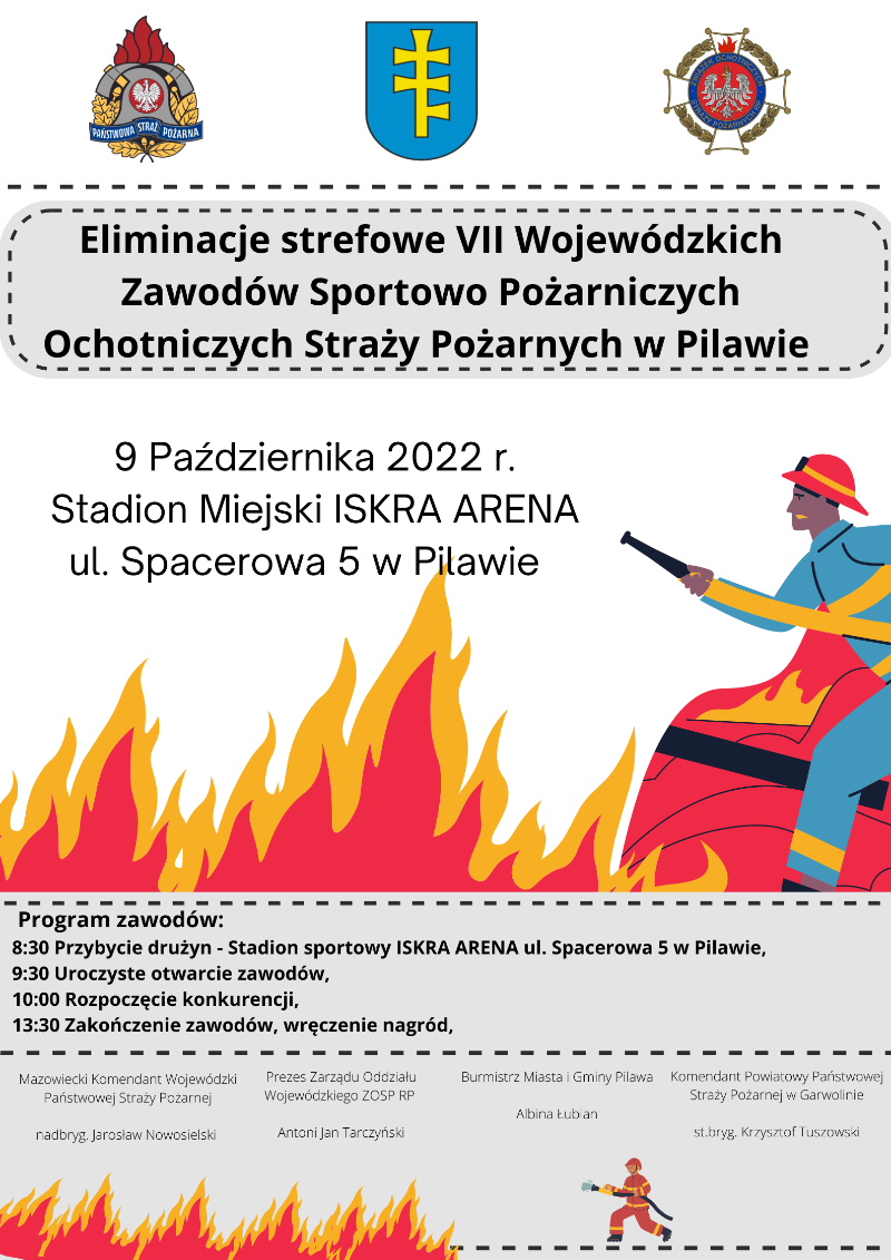 Zmagania strażaków OSP w Pilawie