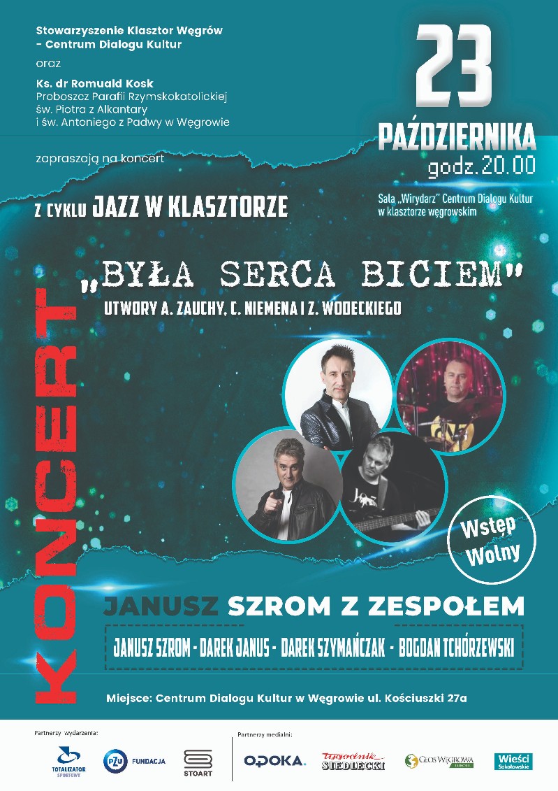 Zaproszenie na jazz w klasztorze w Węgrowie