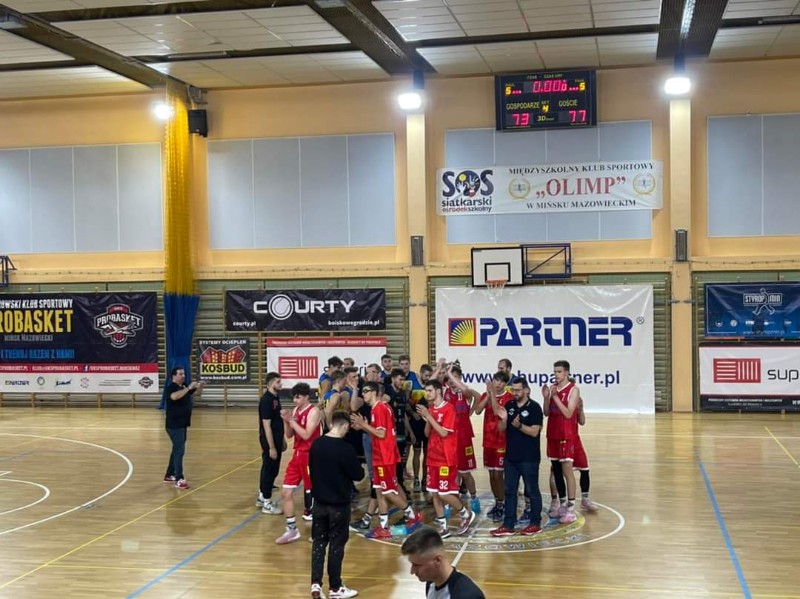 Przegrana Superis Probasket Mińsk Mazowiecki fot. Media klubowe