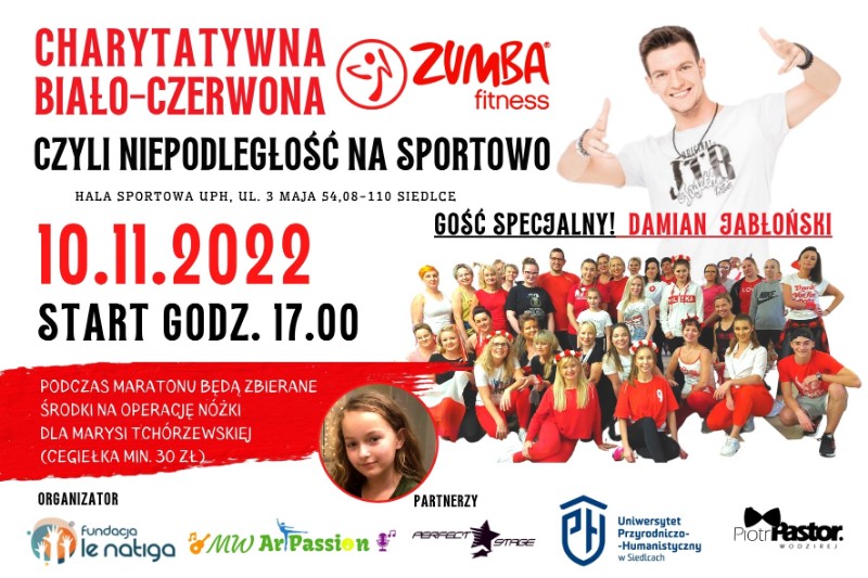 Maraton Zumba Fitness dla siedlczanki Marysi Tchórzewskiej