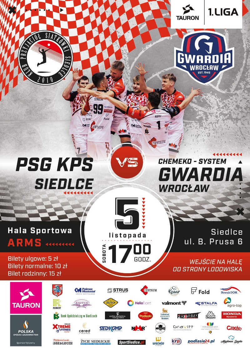PSG KPS Siedlce - Gwardia Wrocław