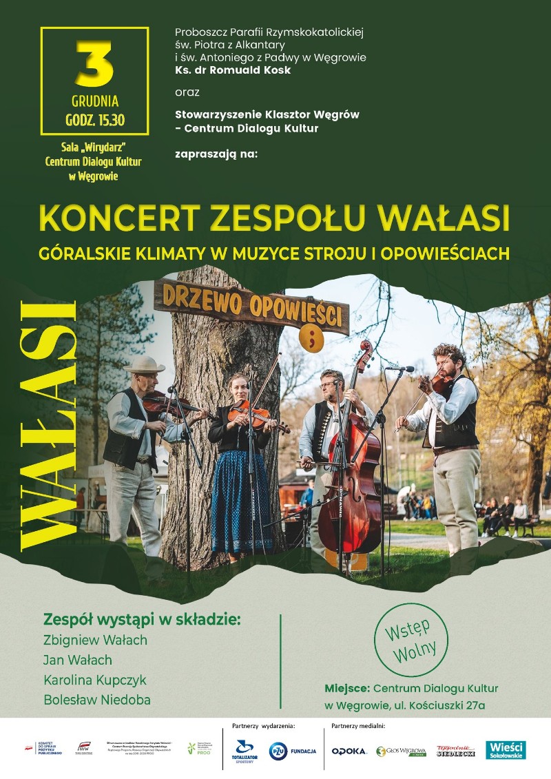 Koncert zespołu „Wałasi” w Węgrowie