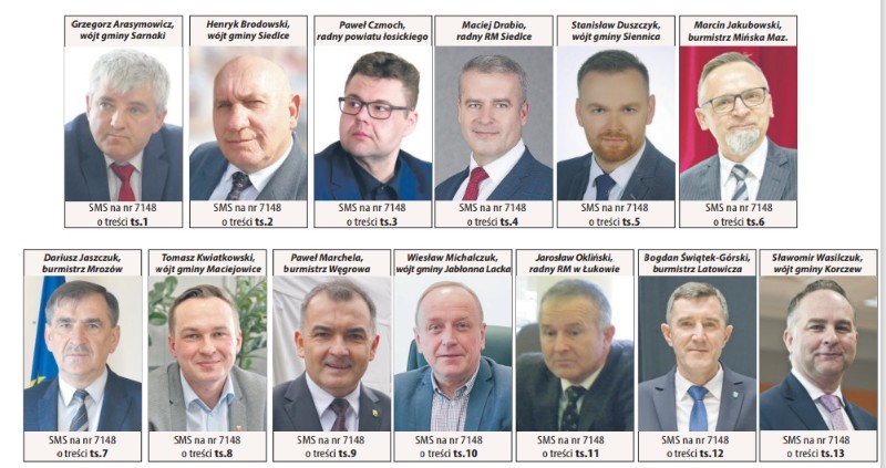 Oto szczęśliwa trzynastka kandydatów do tytułu Samorządowca Roku 2022! 