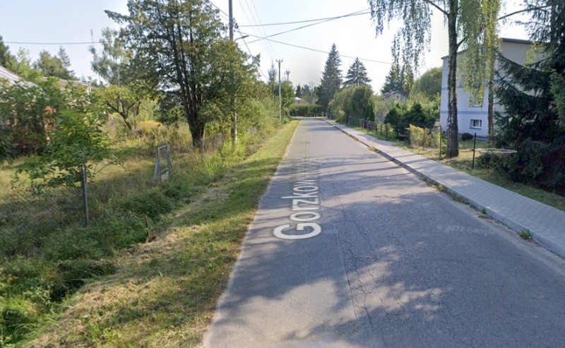 Przy ulicy Gorzkowskiej w Kotuniu zostaną zbudowane chodniki i ścieżka rowerowa Fot. googlemaps