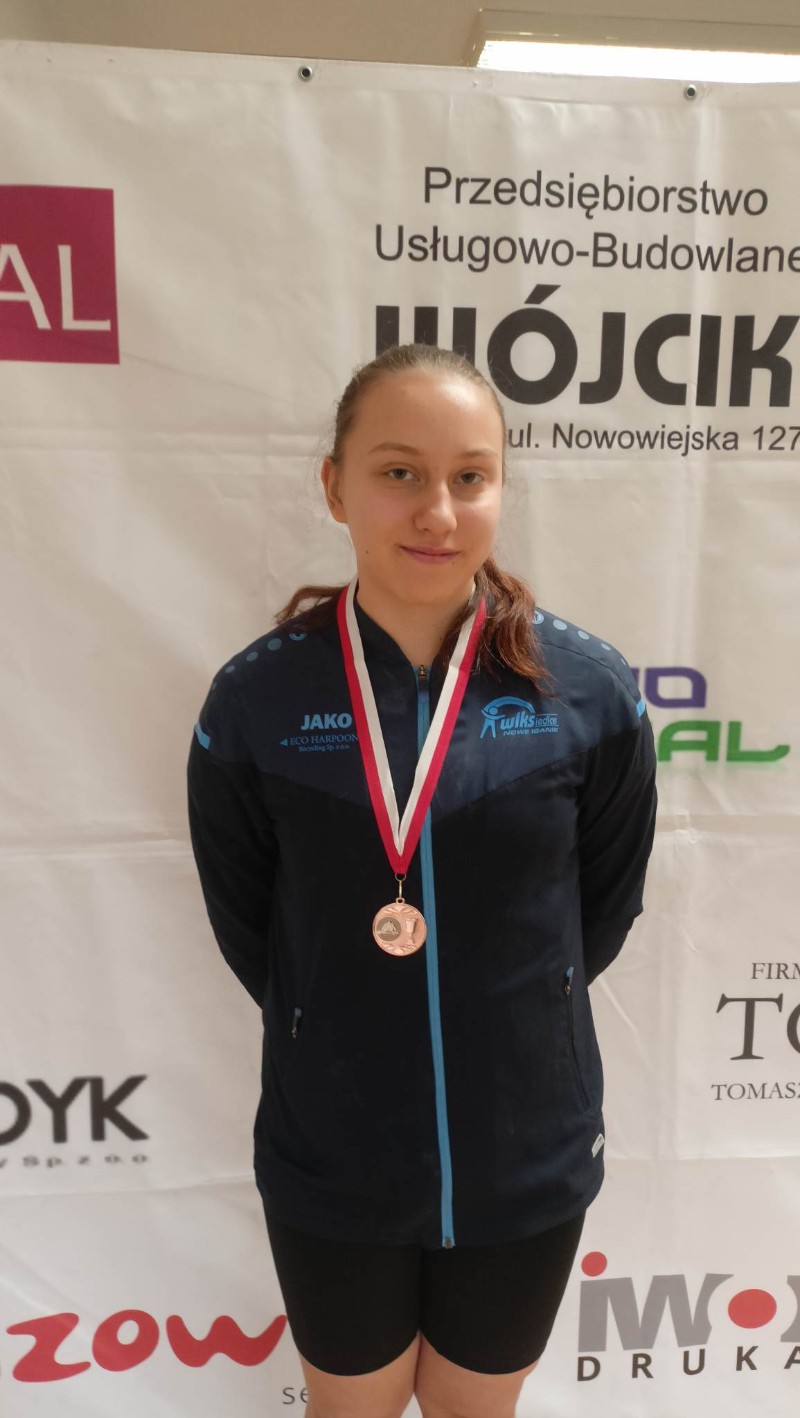 Maja Biardzka, brązowa medalistka Mistrzostw Powiatu Siedleckiego.  