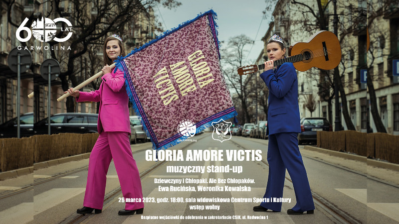 Stand-up muzyczny „Gloria Amore Victis” w Garwolinie 26 marca. 
