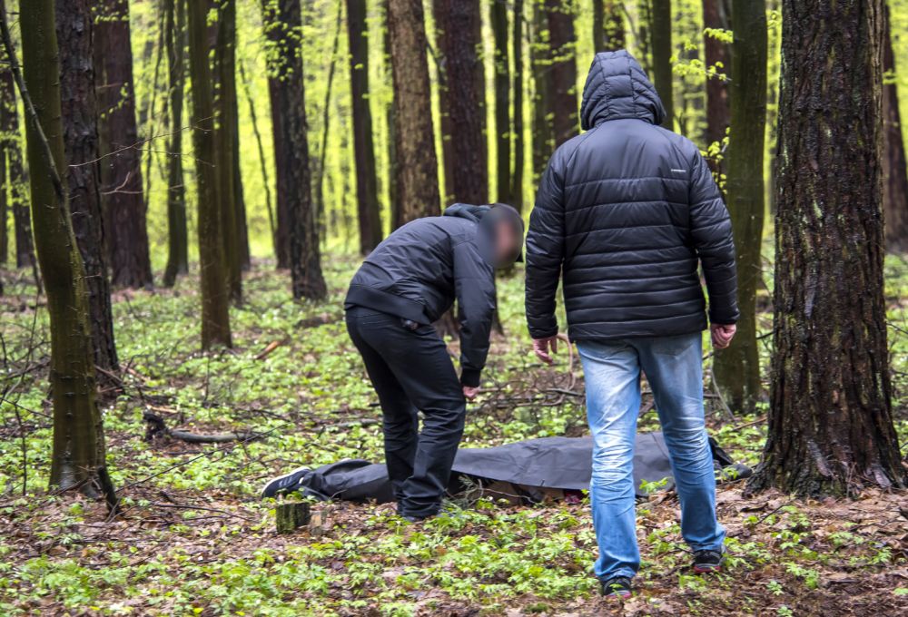 Policyjne działania na miejscu zbrodni fot. Janusz Mazurek