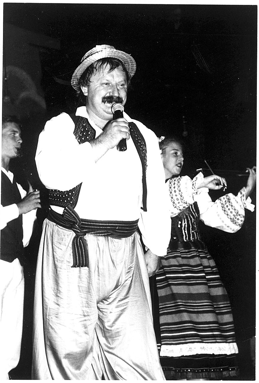 Janusz Mazurek na koncercie jubileuszowym z okazji 25-lecia „Chodowiaków” (fot. z archiwum rodzinnego)