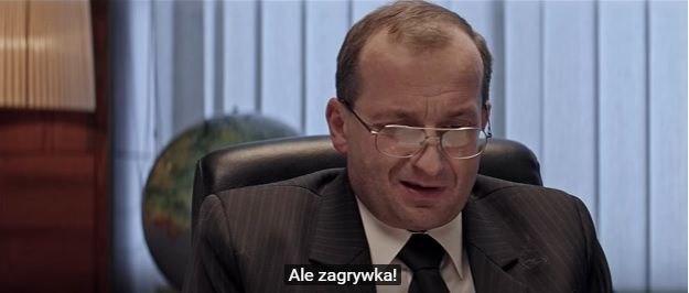Robert Górski jako Jarosław Kaczyński w „Uchu Prezesa” (screen Youtube)