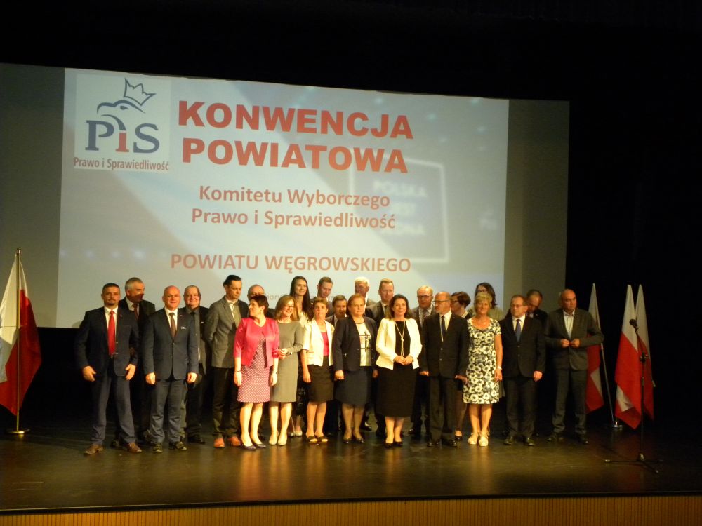 Kandydaci PiS do powiatu węgrowskiego.  fot. sej