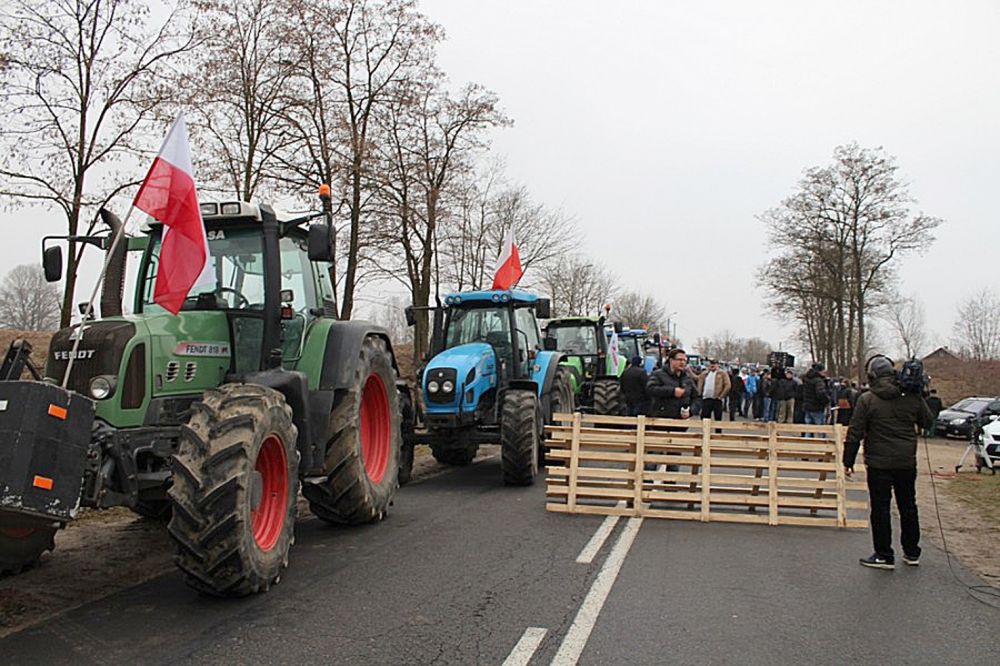 Blokada zorganizowana w lutym we Frankopolu. Fot. J. Mazurek