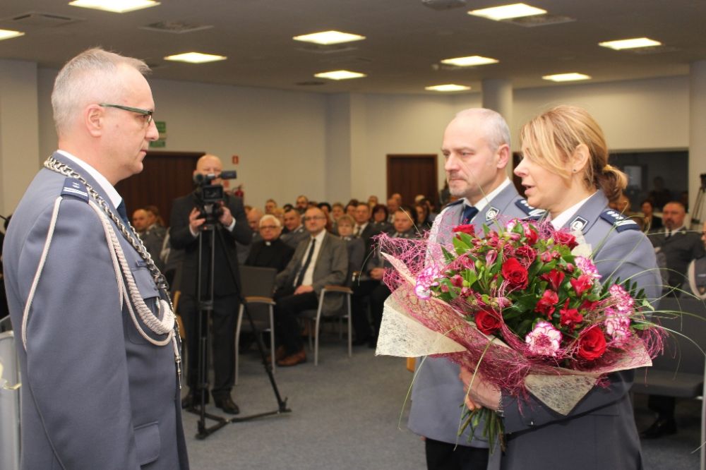Powitanie nowego rektora w Wyższej Szkole Policji w Szczytnie 