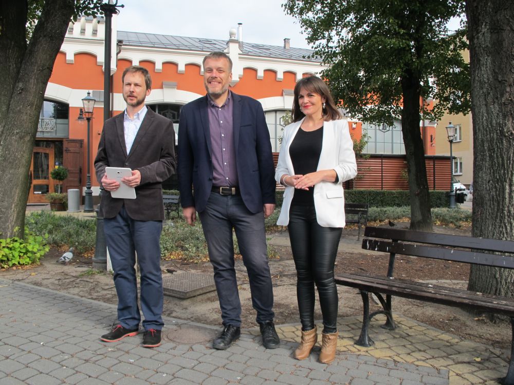 Od lewej: Tomasz Pniewski, Adrian Zandberg, Dorota Olko. Fot. Siriss
