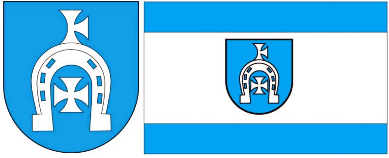 Nowy herb i wzór flagi gminy Krzywda