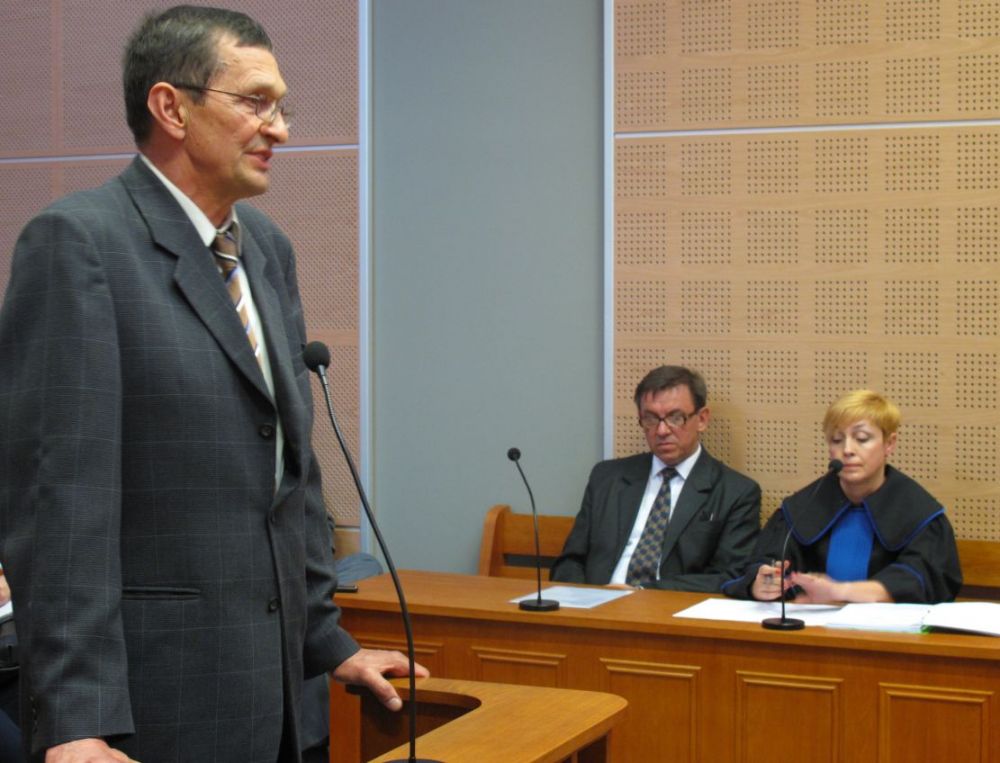 Zygmunt Karwacki przed sądem.