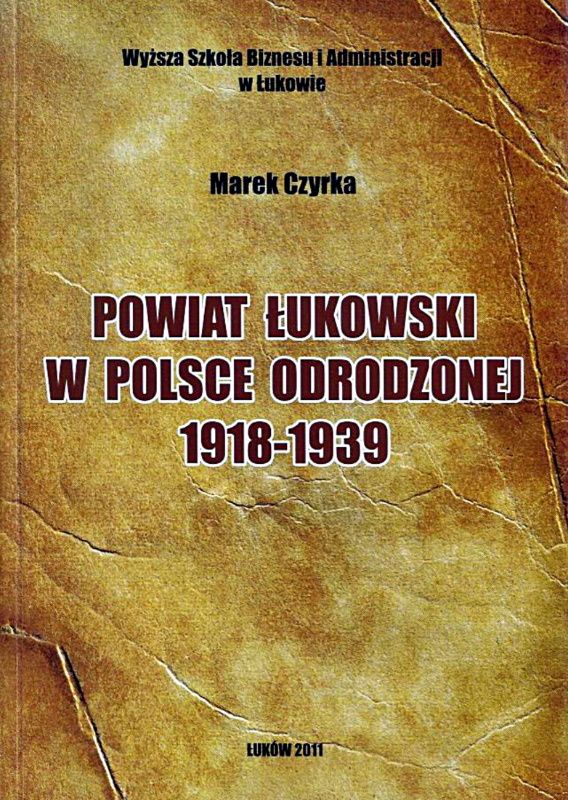 Okładka nowej książki dr. Marka Czyrki z WSBiA w Łukowie.