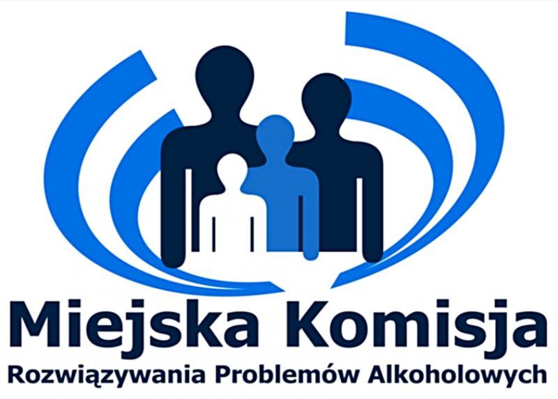 Wzór logo nagrodzonego w konkursie Miejskiej Komisji Rozwiązywania Problemów Alkoholowych.