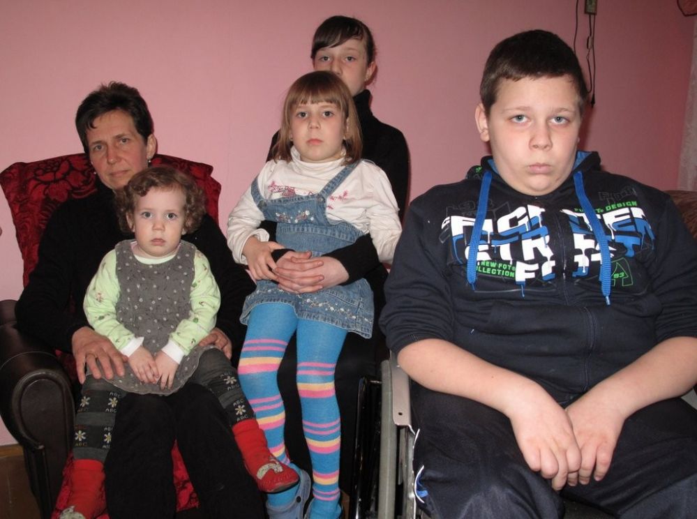 Ewa Misiak z dziećmi.