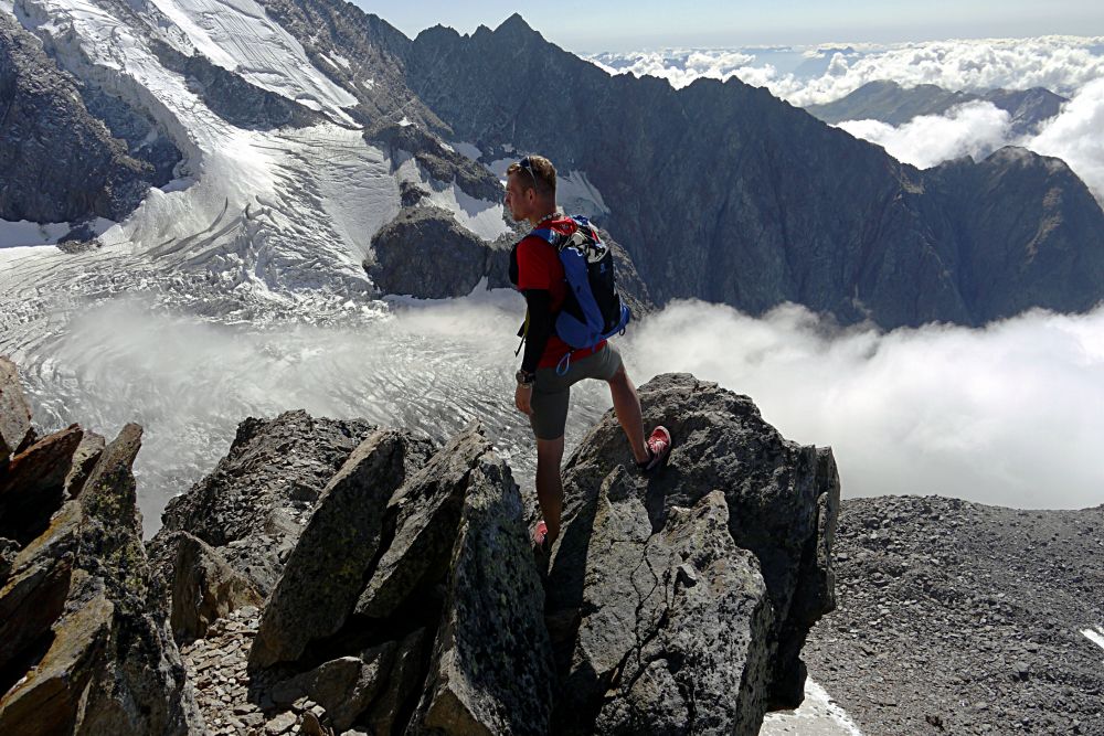 Łukasz Zdanowski atakuje Mount Blanc. Fot. Arch. Ł. Zdanowskiego