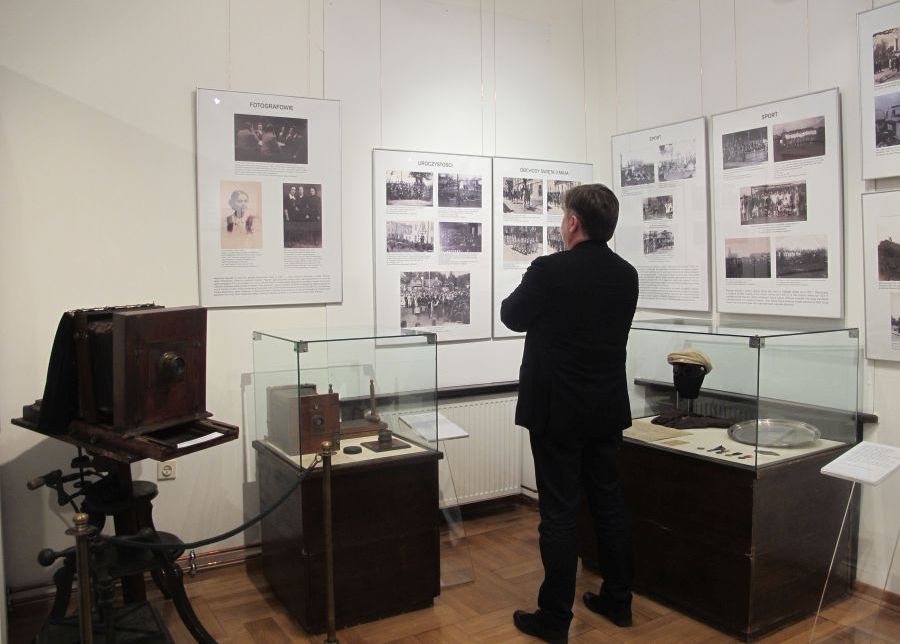 Fragment ekspozycji historycznej, poświęcony siedleckim fotografom, fot. Aneta Abramowicz-Oleszczuk