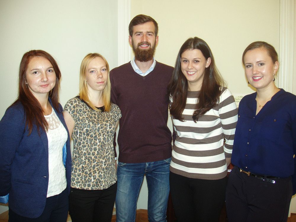 Od lewej: Milena, Anna, Szymon, Monika i Karolina fot. ZJ